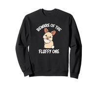 Womens Girls Kids Funny Beware Fluffy Lionhead Rabbit Lover Sudadera