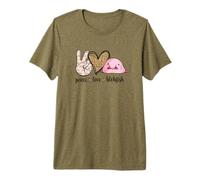 Womens Girls Kids Peace Love Meme Blobfish Lover Camiseta Premium