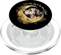 Womens Girls Love My Dog To The Moon Catahoula Leopard Dog PopSockets PopGrip para MagSafe