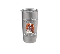 Womens Girls Mom Says I'm Baby Cavalier King Charles Spaniel Vaso térmico de acero inoxidable de doble pared