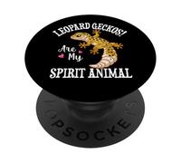 Womens Girls Reptile Happy Spirit Animal Leopard Gecko Lover PopSockets PopGrip Adhesivo