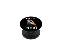Womens Girls Rosie The Riveter Pro Union Thug PopSockets PopGrip Adhesivo