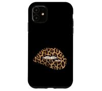 Women's Girls Sexy Woman Lips Graphic Design Tiger Style Carcasa para iPhone 11