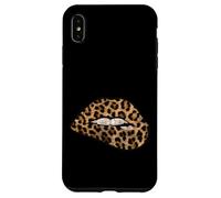 Women's Girls Sexy Woman Lips Graphic Design Tiger Style Carcasa para iPhone XS MAX