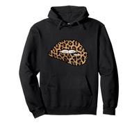 Women's Girls Sexy Woman Lips Graphic Design Tiger Style Sudadera con Capucha