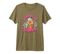 Womens Girls Sprinkle Kindness Ice Cream Capybara Lover Camiseta Premium