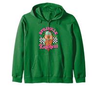 Womens Girls Sprinkle Kindness Ice Cream Capybara Lover Sudadera con Capucha