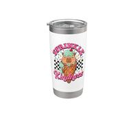 Womens Girls Sprinkle Kindness Ice Cream Capybara Lover Vaso térmico de acero inoxidable de doble pared