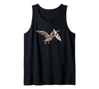 Womens Girls Sugar Skull Muertos Pterodactyl Pterosaur Lover Camiseta sin Mangas