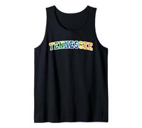 Women's Girls Tennessee Multicolor Tropical Floral Print Camiseta sin Mangas