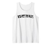 Women's Girls Tennessee Trendy Cow Zebra Print Camiseta sin Mangas