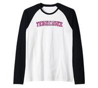 Women's Girls Tennessee Trendy Pink Leopard Animal Print Camiseta Manga Raglan