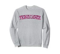 Women's Girls Tennessee Trendy Pink Leopard Animal Print Sudadera