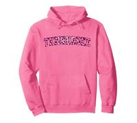 Women's Girls Tennessee Trendy Pink Leopard Animal Print Sudadera con Capucha