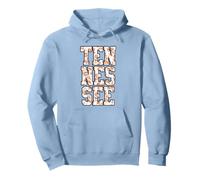 Women's Girls Tennessee Vintage Orange Toile Print Sudadera con Capucha
