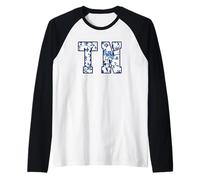 Women's Girls Tennessee Vintage Wildflowers Graphic Print Camiseta Manga Raglan