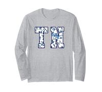 Women's Girls Tennessee Vintage Wildflowers Graphic Print Manga Larga
