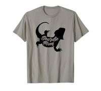 Womens Girls Tiny Dinosaur Beardie Mom Bearded Dragon Lover Camiseta