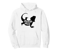 Womens Girls Tiny Dinosaur Beardie Mom Bearded Dragon Lover Sudadera con Capucha