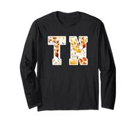 Women's Girls TN Tennessee Floral Fall Spice Print Manga Larga