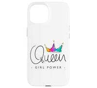 Women's Girls World Queen Graphic Design Tshirt, Queen Style Carcasa para iPhone 15