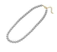 Womens Gold Charm for Women Pearl Necklace