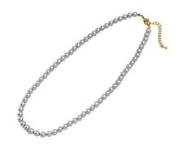 Womens Gold Charm for Women Pearl Necklace