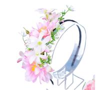 Women's Headband Floral Flowers Wedding Garland Hairbands Handmade Ladies Hairband Bride Headdress(Color14)