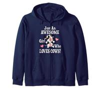 Womens Heifer Funny Awesome Girl Who Loves Cows Lover Sudadera con Capucha