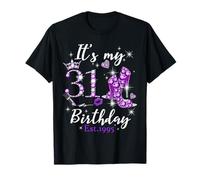 Womens It’s My 31st Birthday Queen EST 1995 31 Years Old Camiseta