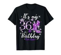 Womens It’s My 36th Birthday Queen EST 1990 36 Years Old Camiseta