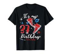 Womens It’s My 37th Birthday Sneakers EST 1989 37 Years Old Camiseta