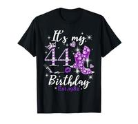 Womens It’s My 44th Birthday Queen EST 1982 44 Years Old Camiseta