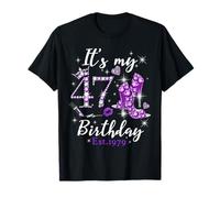 Womens It’s My 47th Birthday Queen EST 1979 47 Years Old Camiseta