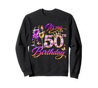 Womens It’s My 50th Birthday 50 Years Old Birthday Queen Sudadera