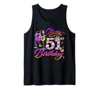 Womens It’s My 51st Birthday 51 Years Old Birthday Queen Camiseta sin Mangas
