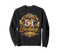 Womens It’s My 51st Birthday 51 Years Old Birthday Queen Sudadera