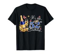 Womens It’s My 52nd Birthday 52 Years Old Birthday Queen Camiseta