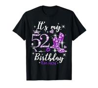 Womens It’s My 52nd Birthday Queen EST 1974 52 Years Old Camiseta