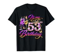 Womens It’s My 53rd Birthday 53 Years Old Birthday Queen Camiseta