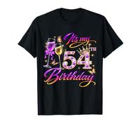 Womens It’s My 54th Birthday 54 Years Old Birthday Queen Camiseta