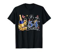 Womens It’s My 54th Birthday 54 Years Old Birthday Queen Camiseta