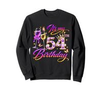 Womens It’s My 54th Birthday 54 Years Old Birthday Queen Sudadera
