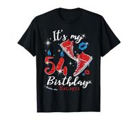Womens It’s My 54th Birthday Sneakers EST 1972 54 Years Old Camiseta
