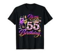 Womens It’s My 55th Birthday 55 Years Old Birthday Queen Camiseta