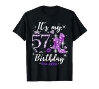 Womens It’s My 57th Birthday Queen EST 1969 57 Years Old Camiseta