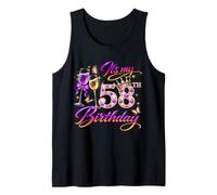 Womens It’s My 58th Birthday 58 Years Old Birthday Queen Camiseta sin Mangas