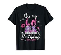 Womens It’s My 60th Birthday Sneakers EST 1966 60 Years Old Camiseta