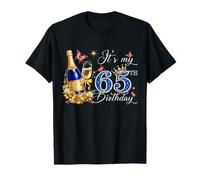 Womens It’s My 65th Birthday 65 Years Old Birthday Queen Camiseta