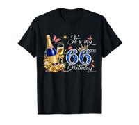 Womens It’s My 66th Birthday 66 Years Old Birthday Queen Camiseta